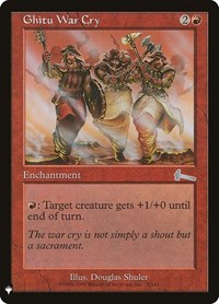 Ghitu War Cry (78) [The List Reprints]