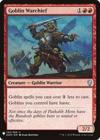 Goblin Warchief (DOM) (130/269) [The List Reprints]