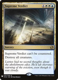 Supreme Verdict (210) [The List Reprints]