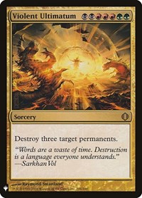 Violent Ultimatum (206/249) [The List Reprints]