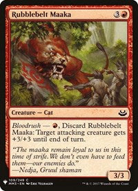 Rubblebelt Maaka (109) [The List Reprints]