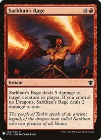 Sarkhan's Rage (153) [The List Reprints]