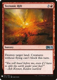 Tectonic Rift (162) [The List Reprints]