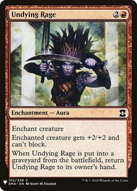 Undying Rage (152) [The List Reprints]