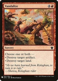 Vandalize (165) [The List Reprints]