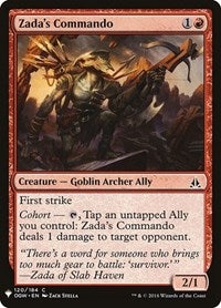 Zada's Commando (120) [The List Reprints]
