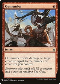 Outnumber (150) [The List Reprints]