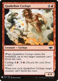 Quakefoot Cyclops (142) [The List Reprints]