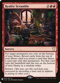 Reality Scramble (25) [The List Reprints]