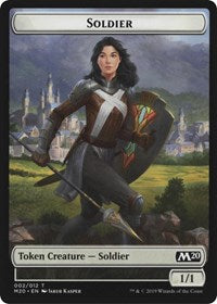 Soldier // Dinosaur Double-Sided Token (2 // 3) [Magic Game Night 2019]