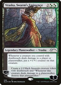 Vraska, Swarm's Eminence (Stained Glass) (536) [Secret Lair Drop Series]