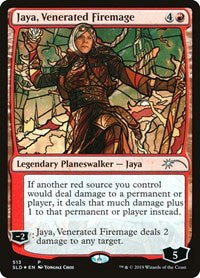 Jaya, Venerated Firemage (Stained Glass) (513) [Secret Lair Drop Series]