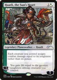 Huatli, the Sun's Heart (Stained Glass) (530) [Secret Lair Drop Series]