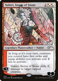 Nahiri, Storm of Stone (Stained Glass) (533) [Secret Lair Drop Series]