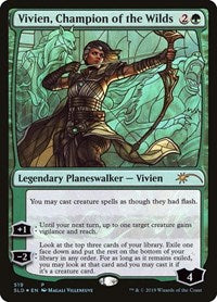 Vivien, Champion of the Wilds (Stained Glass) (519) [Secret Lair Drop Series]