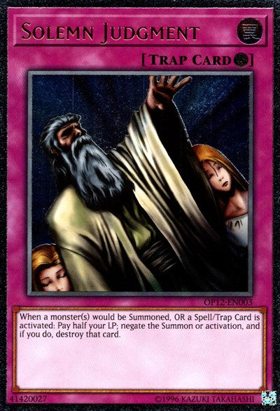 Solemn Judgment (UTR) (OP12-EN003) [OTS Tournament Pack 12]