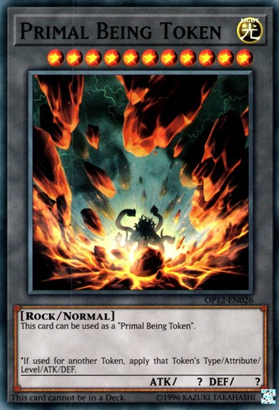 Primal Being Token (OP12-EN026) [OTS Tournament Pack 12]