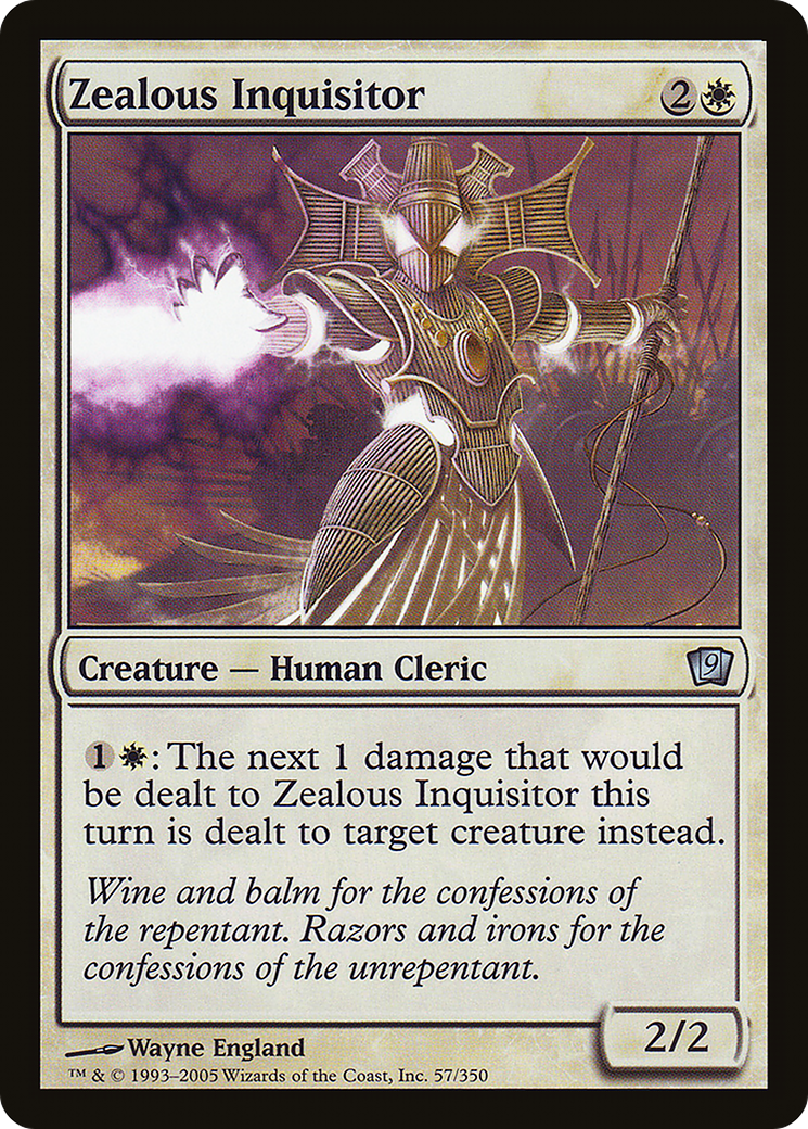 Zealous Inquisitor (9ED-57★) - 9th Edition Foil