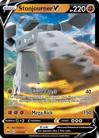 Stonjourner V (115/202) [SWSH01: Sword & Shield Base Set]