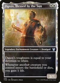 Daxos, Blessed by the Sun (Showcase) (258) [Theros Beyond Death]