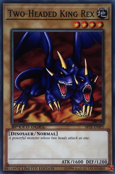 Two-Headed King Rex (SBTK-ENSP1) [Speed Duel: Trials of the Kingdom]