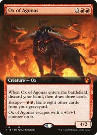 Ox of Agonas (Extended Art) (318) [Theros Beyond Death]