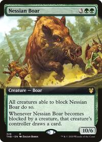 Nessian Boar (Extended Art) (328) [Theros Beyond Death]