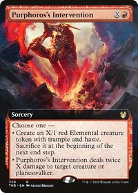 Purphoros's Intervention (Extended Art) (320) [Theros Beyond Death]