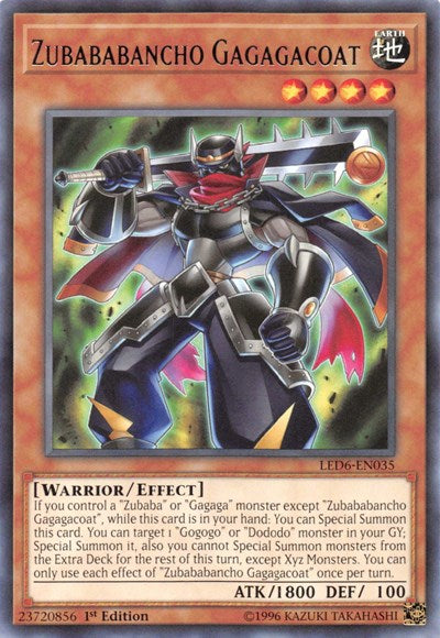 Zubababancho Gagagacoat (LED6-EN035) [Legendary Duelists: Magical Hero]