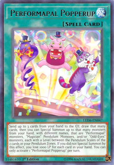 Performapal Popperup (LED6-EN047) [Legendary Duelists: Magical Hero]
