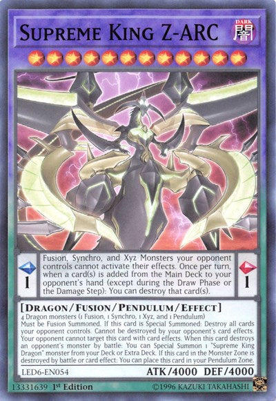 Supreme King Z-ARC (LED6-EN054) [Legendary Duelists: Magical Hero]