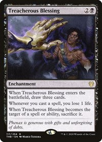 Treacherous Blessing (117) [Promo Pack: Theros Beyond Death]
