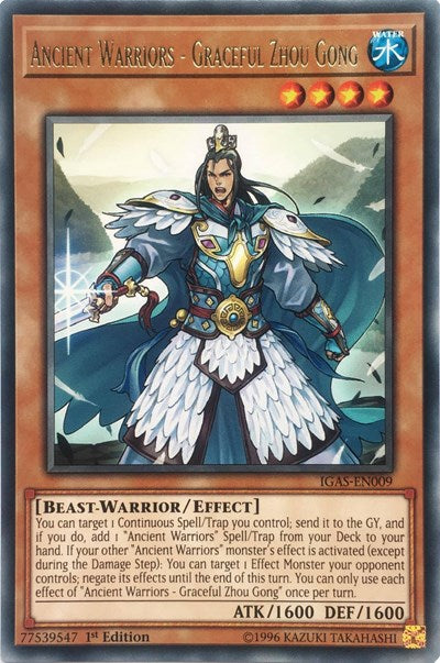 Ancient Warriors - Graceful Zhou Gong (IGAS-EN009) [Ignition Assault]
