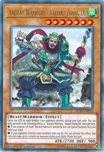 Ancient Warriors - Valiant Zhang De (IGAS-EN013) [Ignition Assault]