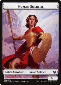 Human Soldier // Wolf Double-Sided Token (2 // 11) [Theros Beyond Death]