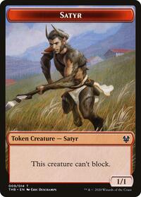 Satyr // Gold Double-Sided Token (9 // 13) [Theros Beyond Death]