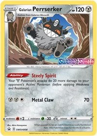 Galarian Perrserker - SWSH008 (Prerelease) (SWSH008) [SWSH: Sword & Shield Promo Cards]