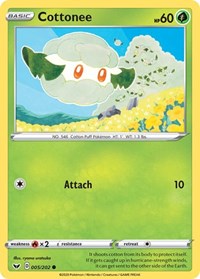 Cottonee (005/202) [SWSH01: Sword & Shield Base Set]