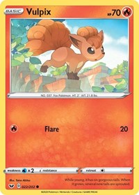 Vulpix (022/202) [SWSH01: Sword & Shield Base Set]