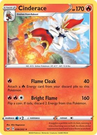 Cinderace (036) (036/202) [SWSH01: Sword & Shield Base Set]