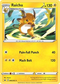 Raichu (066/202) [SWSH01: Sword & Shield Base Set]