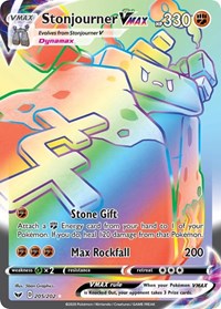 Stonjourner VMAX (Secret) (205/202) [SWSH01: Sword & Shield Base Set]