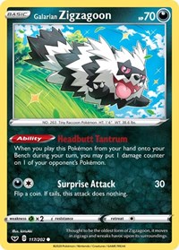 Galarian Zigzagoon (117/202) [SWSH01: Sword & Shield Base Set]