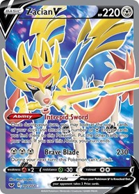 Zacian V (Full Art) (195/202) [SWSH01: Sword & Shield Base Set]