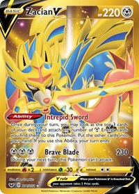 Zacian V (Secret) (211/202) [SWSH01: Sword & Shield Base Set]