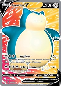 Snorlax V (Full Art) (197/202) [SWSH01: Sword & Shield Base Set]