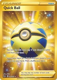 Quick Ball (Secret) (216/202) [SWSH01: Sword & Shield Base Set]