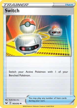 Switch 183/202  SWSH01 Sword & Shield Base Set - Uncommon