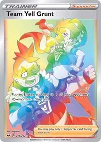 Team Yell Grunt (Secret) (210/202) [SWSH01: Sword & Shield Base Set]