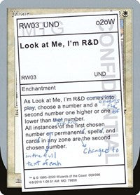 Look at Me, I'm R&D (9) [Unsanctioned]